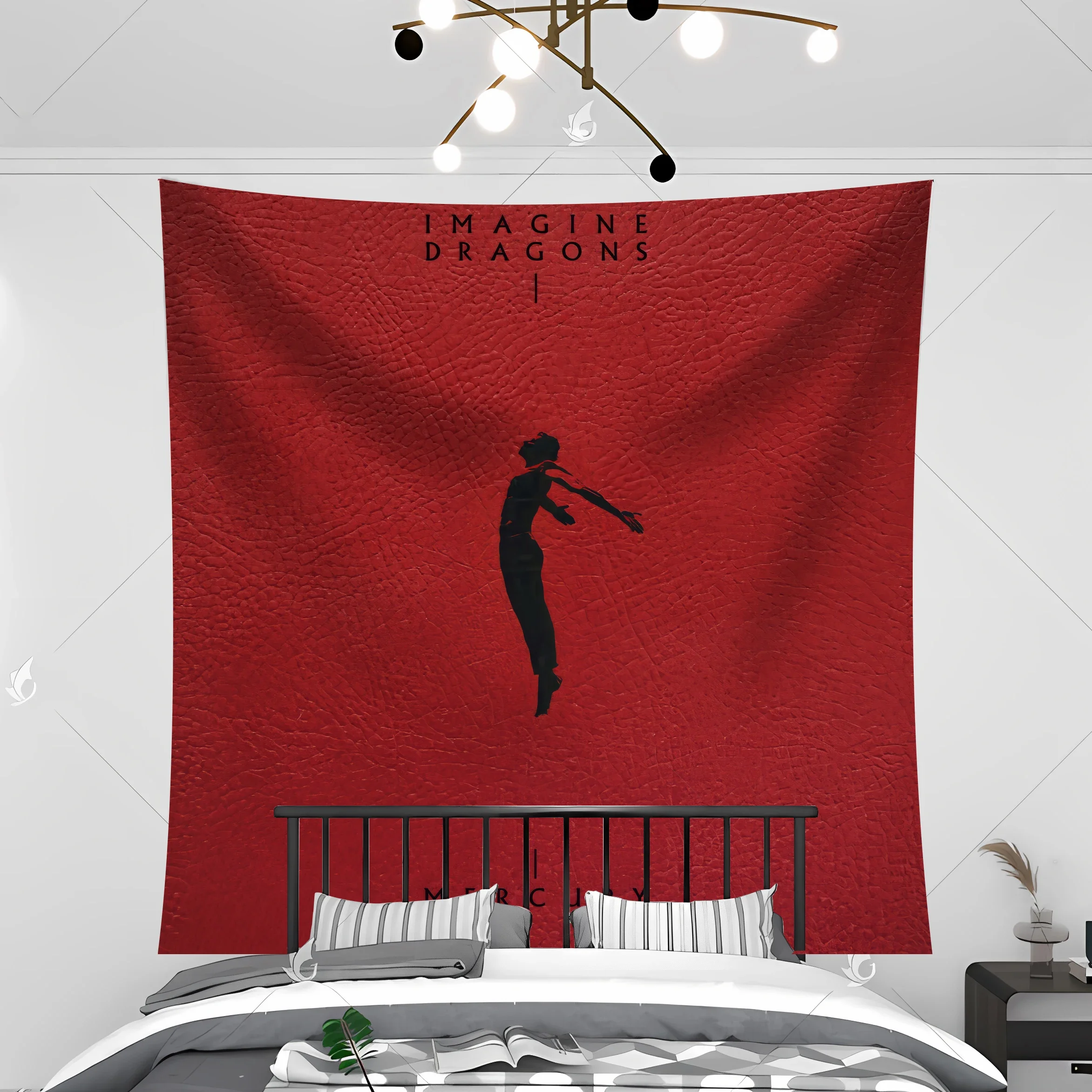 Imagine Dragons Rock Posters Tapestry Banner Flag Wall Art Prints White Coated Picture Modern Home Room Decoration