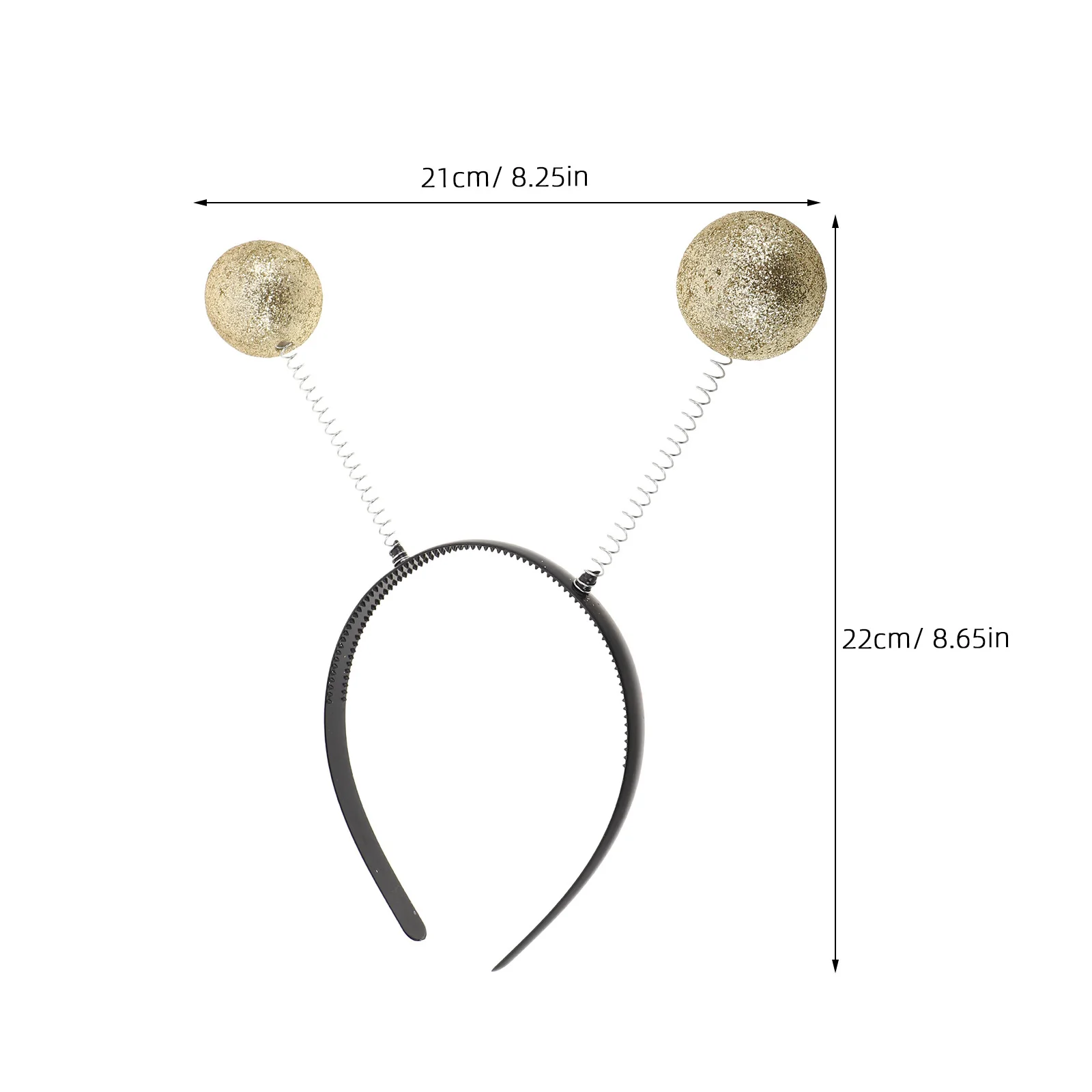 2 セットきらめく火星アンテナヘッドバンドグリッターボールボッパーズコスチュームヘッドウェア大人子供パーティーカーニバル仮装用