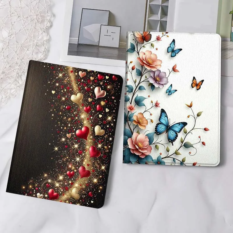 

Glitter Heart Curve Sparkle Gift Tablet Case For Samsung Tab Galaxy S6 S11 A A7 A8 A9 A11 10.1 10.4 10.5 Plus Lite