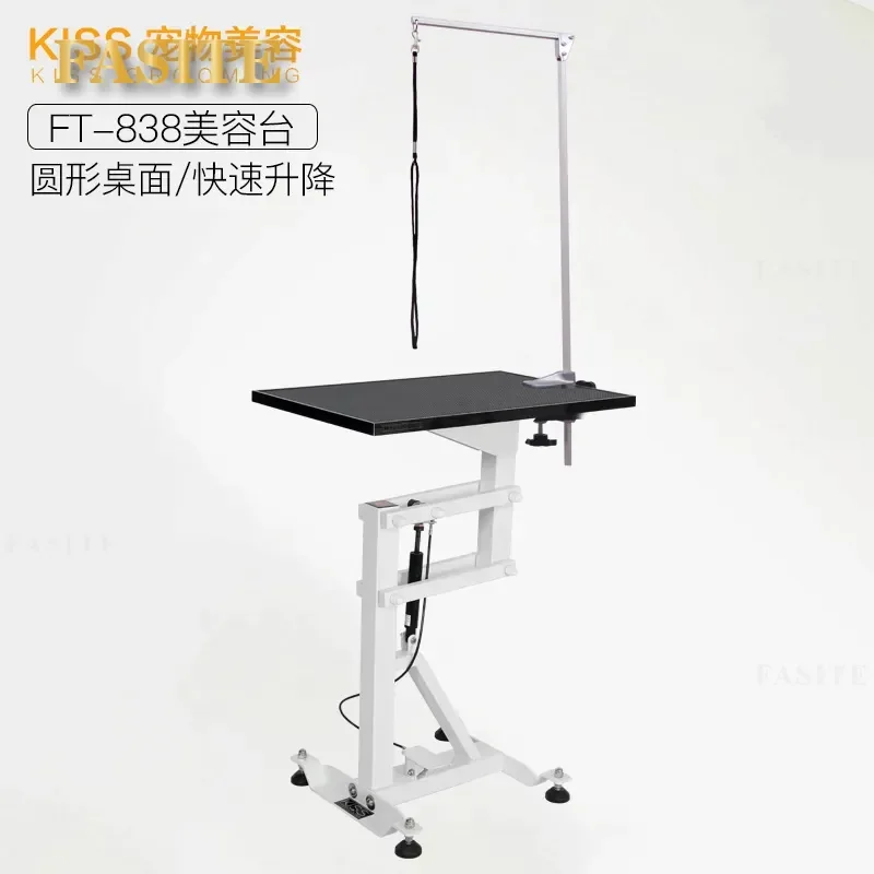 For Lifting Pet Grooming Table Adjustable Height Styling Station for Dogs Cats Non Slip Surface Foldable Design