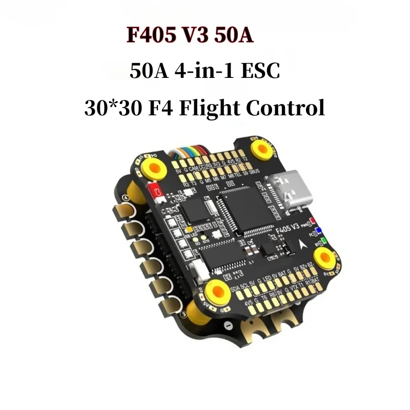 

SpeedyBee Same Flight Control ESC Kit F405 V3 50A FC & ESC Stack BLS 5 Подходит для FPV Freestyle Racing Drone DIY Аксессуары