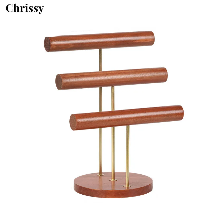 

3-Tier Wooden Jewelry Display, Jewelry Stand, Bracelets, Necklaces, Watches, Bangles Holder Stand, Accessory Display Storage