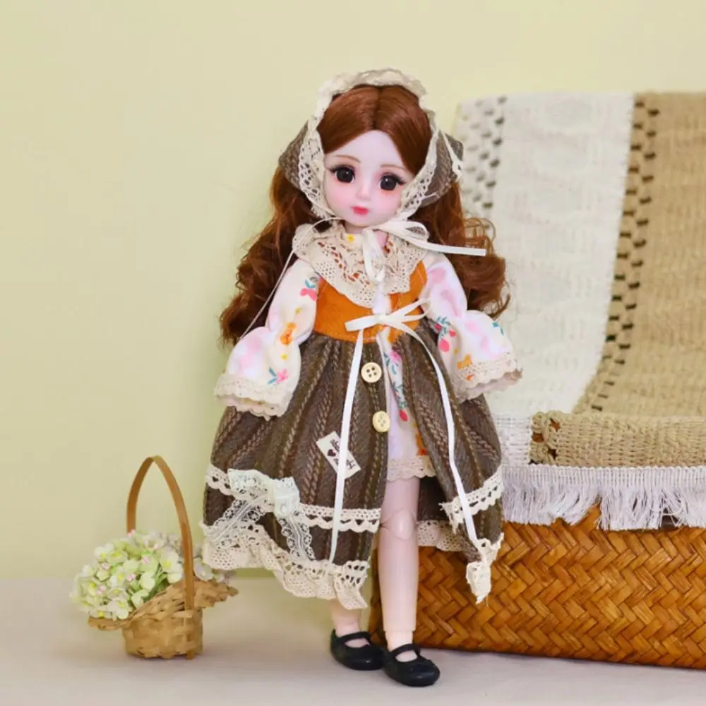 1/6 SD 30cm Bjd Doll with Clothes Long Hair Attractive Eyes Princess Dress Up BJD Dolls Elegant Anime