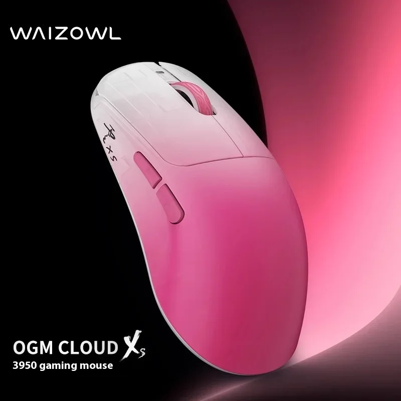 Ratón inalámbrico para juegos Waizowl OGM CloudXS, 3 modos, e-sports, PAW3950, ratón ligero personalizado, accesorios de ordenador, regalos
