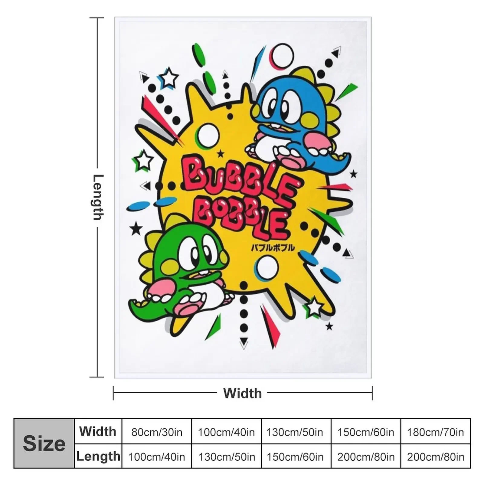 Bubble Bobble Throw Blanket Tourist Warm Blankets