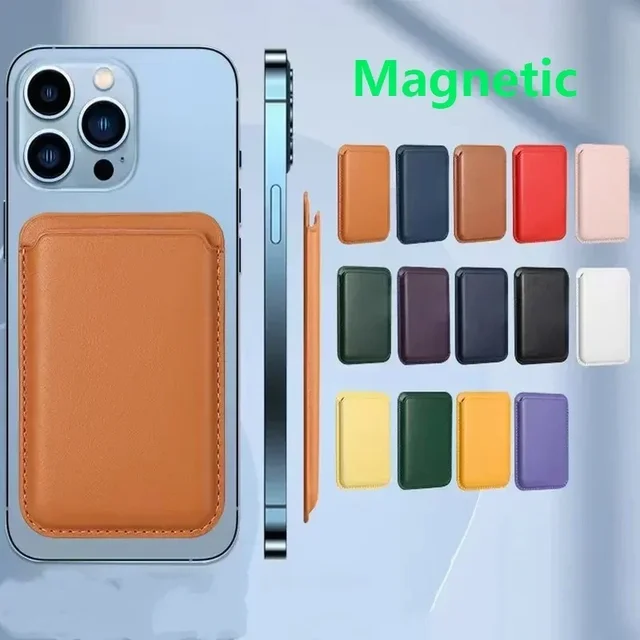 2024 Luksusowe magnetyczne skórzane etui na iPhone'a 15 14 13 12 11 Pro Max 15Pro S23 Uchwyt na kartę Pokrowiec na telefon Akcesoria