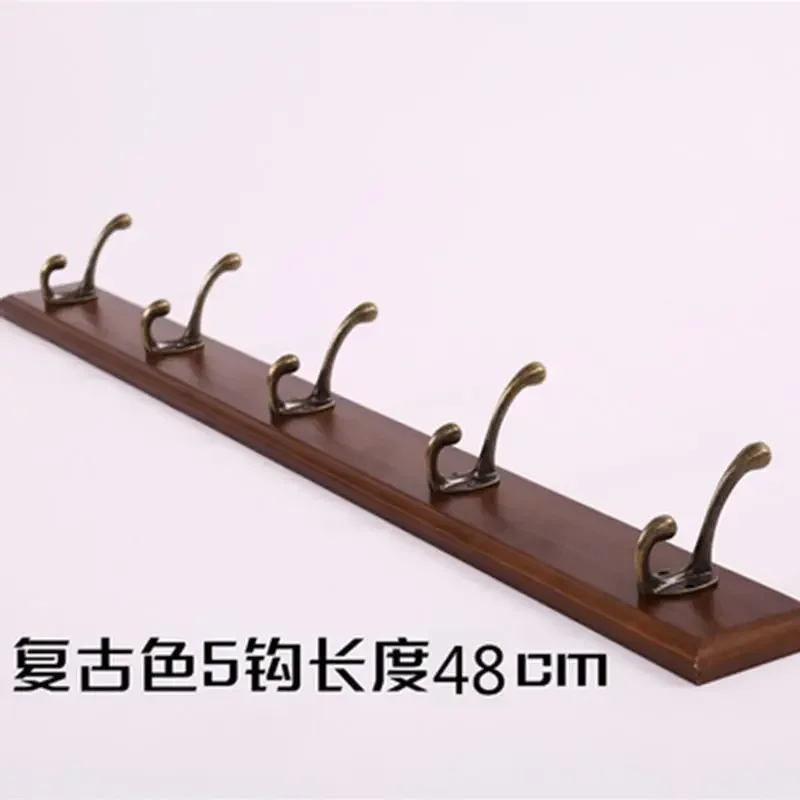 Black Wood Wall Hook Hanging Coat Rack for Bathroom Kitchen Bedroom Hallway Coat Clothes Holder 23967269