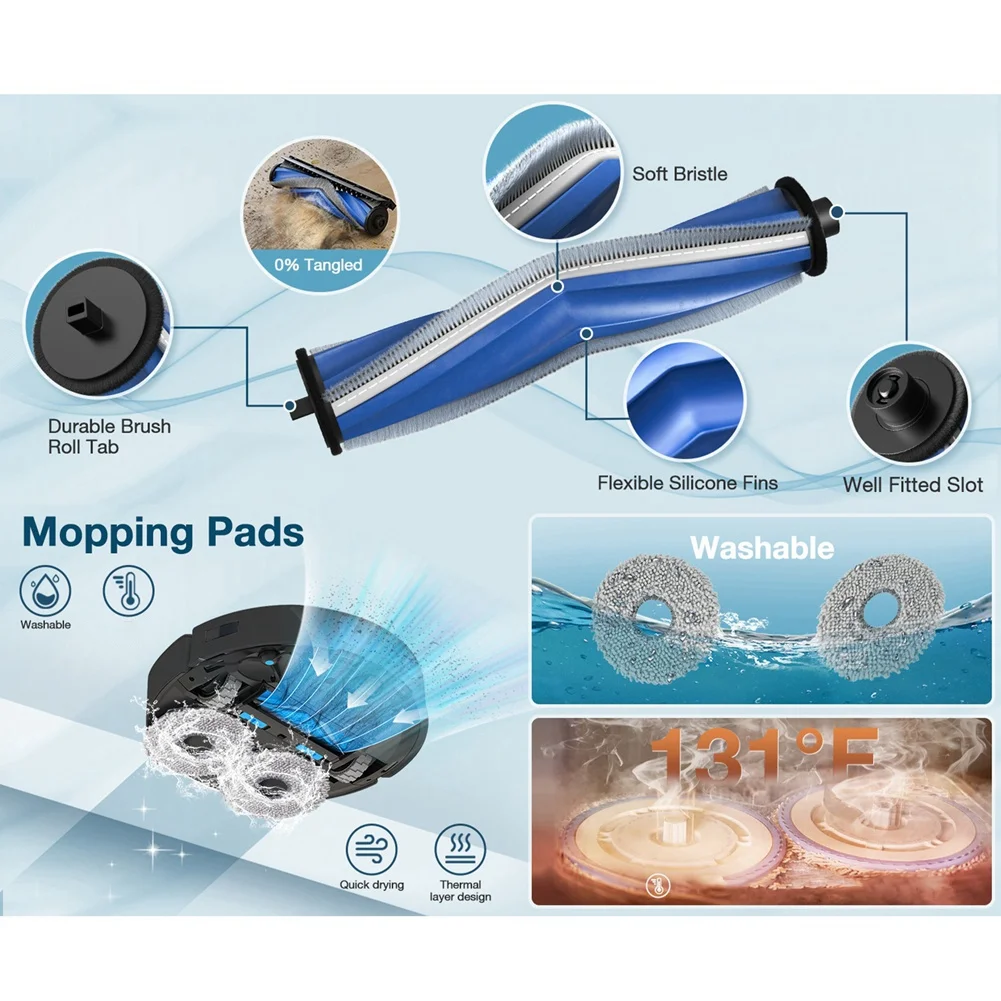 

Комплект для замены AT14 из 19 предметов для пылесосов ECOVACS DEEBOT T30S/T30S COMBO/T30S Pro