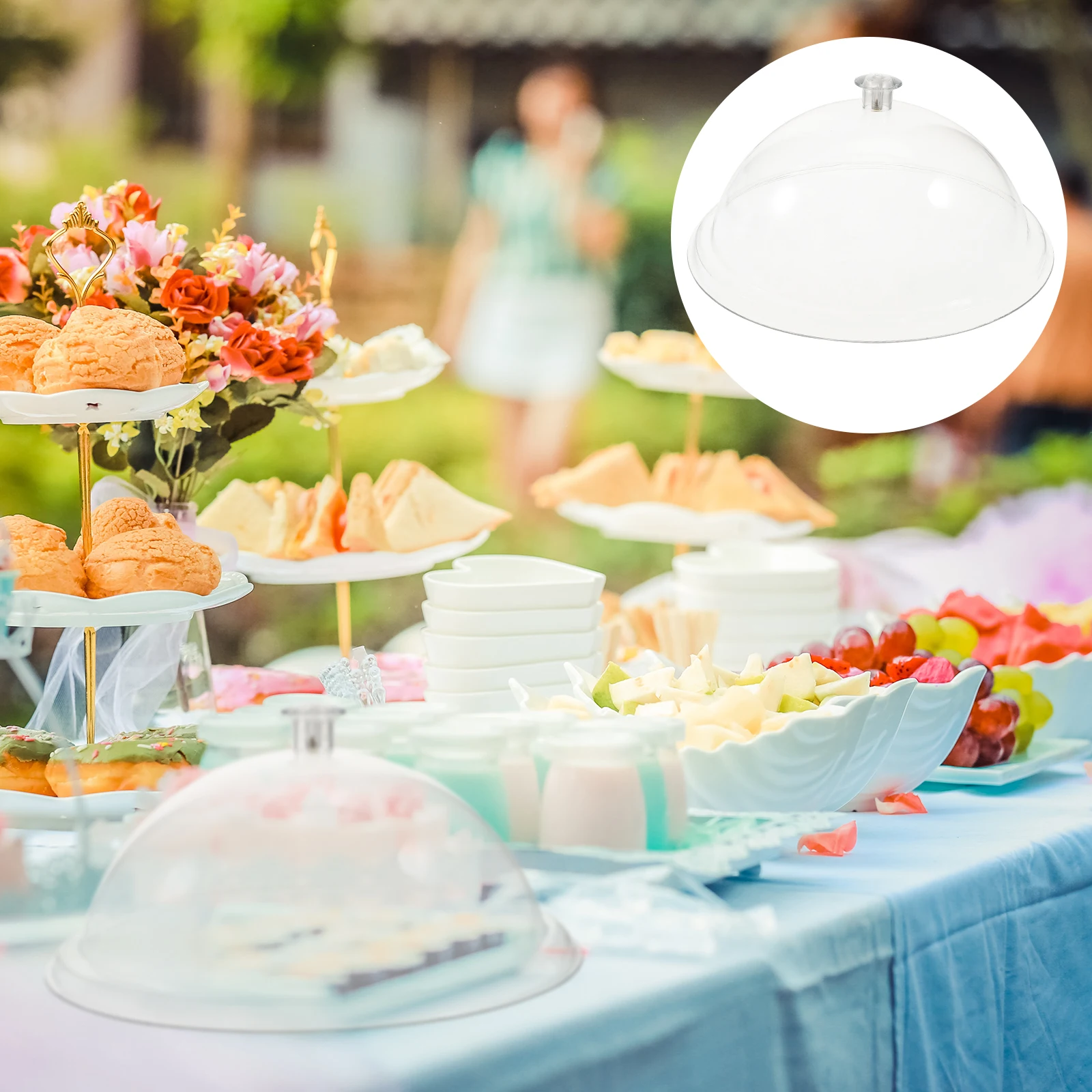 

Food Covers Clear Display Dome for outside Party Transparent Cake Stand Small Domes