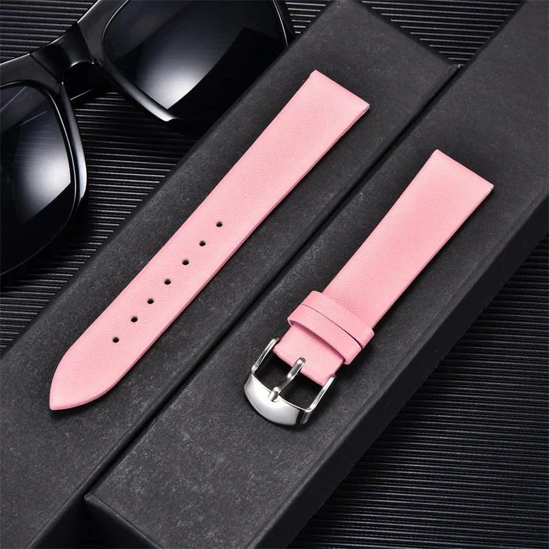 Ultradünnes Ersatz-Uhrenarmband, 14 mm, 16 mm, 18 mm, 20 mm, 22 mm, Uhrenzubehör, Damen und Herren, einfaches Business-Armband
