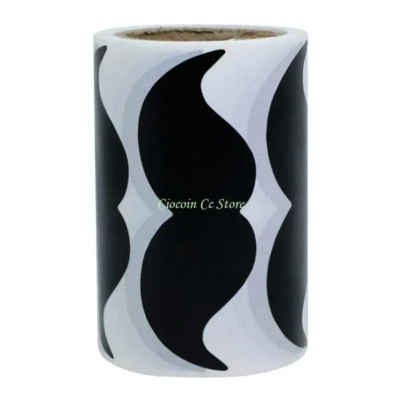 X90F 200pcs/roll Waterproof Mustache Sticker Chalkboard Labels Decal for Laptop Car Vase Kitchen Jar Decoration