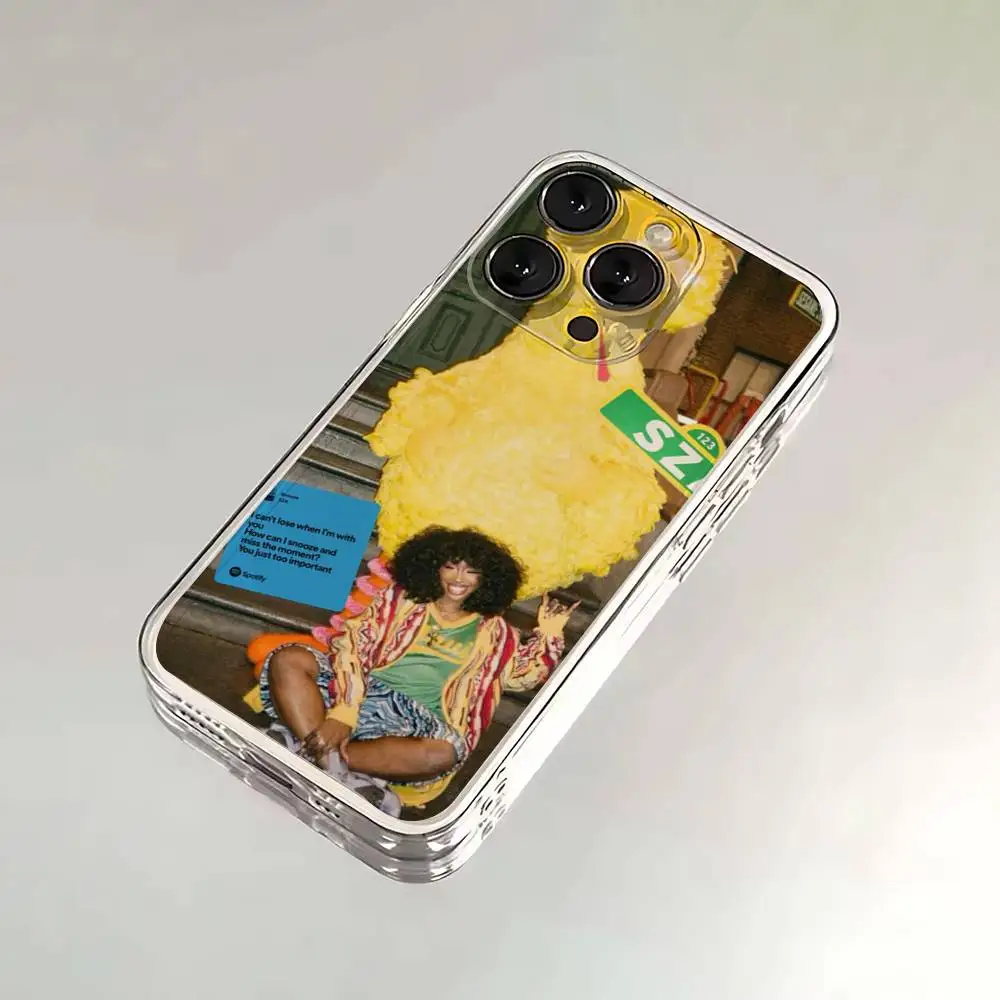 아이폰 16,15,14,13,12,11 플러스,프로,맥스,XR,XS,X,7,8 SE,미니용 싱어 S-SZA 라나 투명 실리콘 소프트 폰 케이스