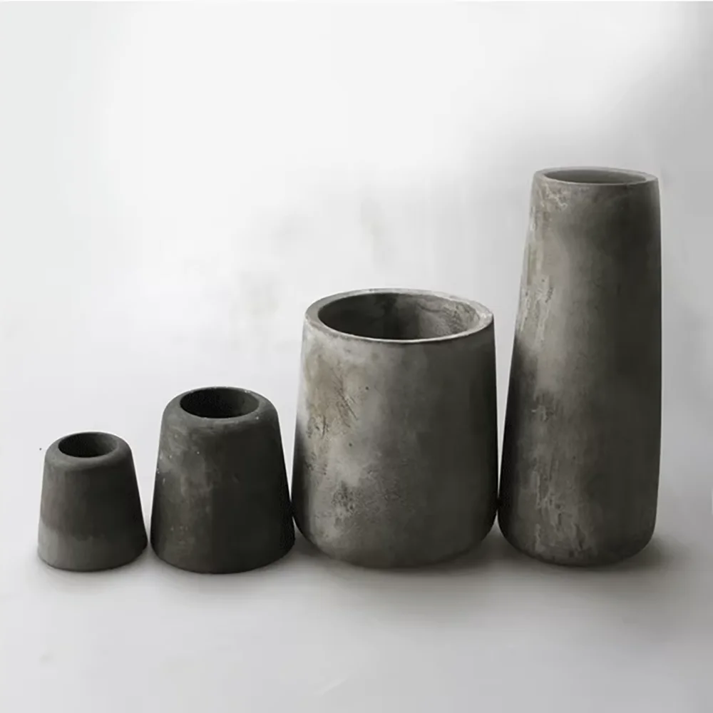 

Silicone Mold for Concrete Vase, Modern Minimalist Cement Flower Pot Planter for Dried Flowers, DIY Home Desk Decor mold