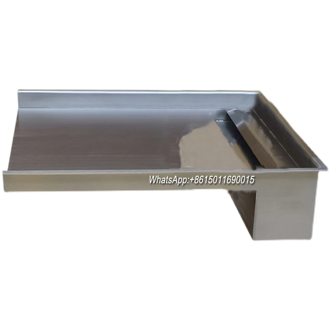 Stainless Steel Waterfall Outlet Flow Sink Villa Garden Fish Pond Flowing Water Wall Water Feature