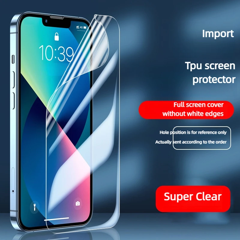 

Suitable for Apple 14 water gel film for iPhone 16 Promax privacy protection 15plus phone 13 matte 12 soft film Xr78