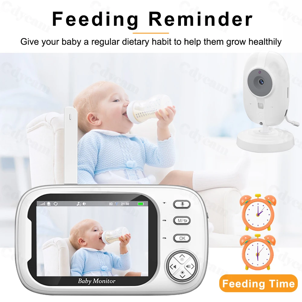3.5-inch Wireless Video Baby Monitor with Night Vision 6