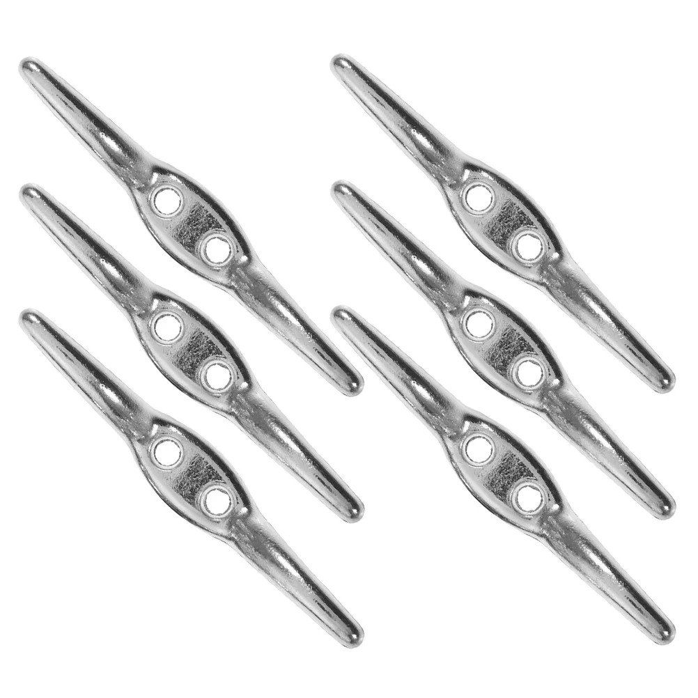 

6Pcs Metal Hook for Blinds Cord Cleat Smooth Finish Lightweight Holder for Shutter Roman Shade Vertical Curtain Use