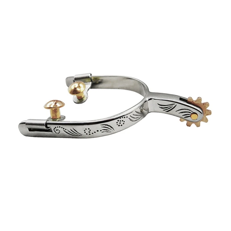 Бронзовые шпоры для лошадей в стиле вестерн с немецким акцентом, ретро-экипировка для наездников для любителей верховой езды
