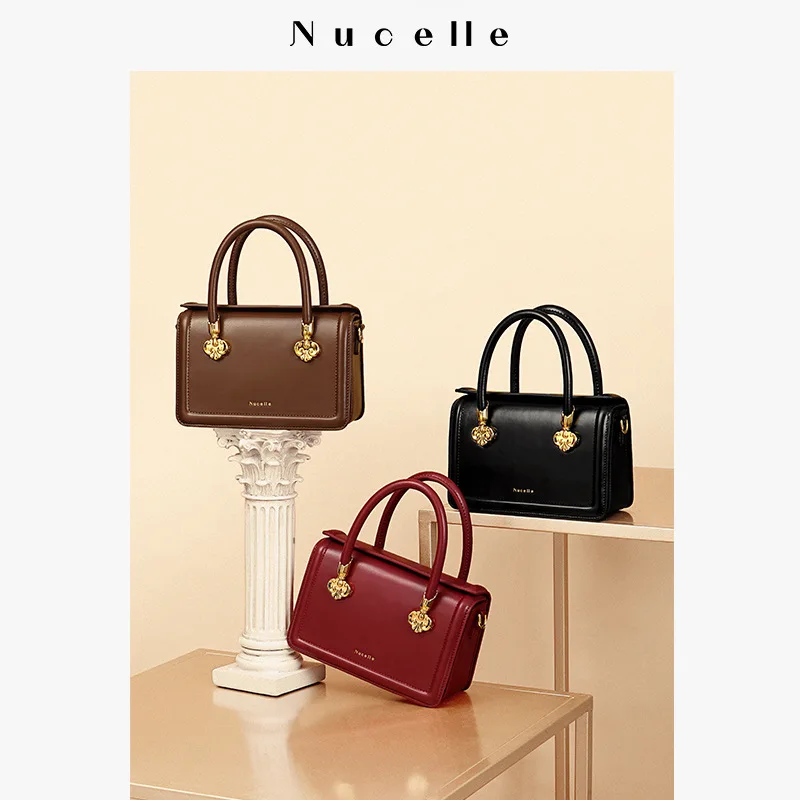 NUCLEEL Women\'s messenger bag 2022 new autumn and winter vintage handbag small design shoulder bag