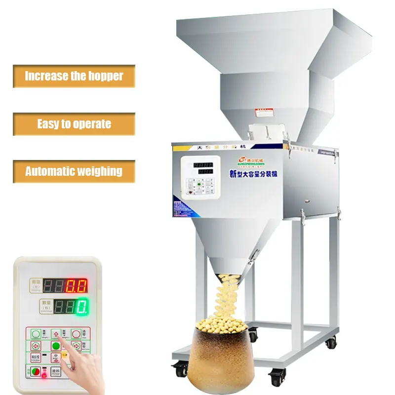 

50-5000g automatic weighing rack machine, granular powder rice packaging machine, food filling machine