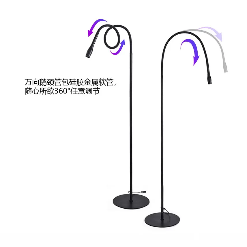 10W High Power UV Eyelash Light 1-3 Seconds Quick Drying Phototherapy Light 395-400nm Purple Curing Light Nail Art Tool