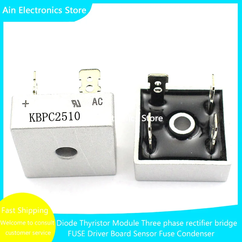 50pcs NEW Diode Bridge Rectifier KBPC1510 KBPC2510 KBPC3510 KBPC5010 KBPC6010 KBPC8010 IN STOCK