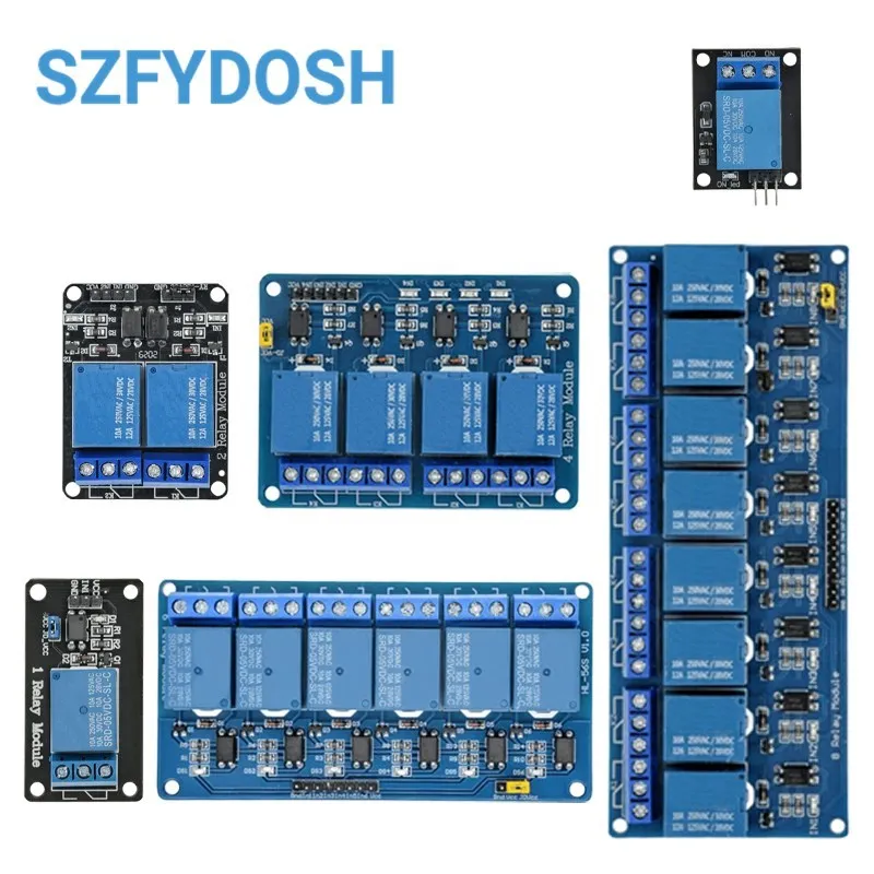 Modulo relè 5V 1 2 4 6 8 canali con optoaccoppiatore KY-019 1/2/4/6/8 vie per Arduino