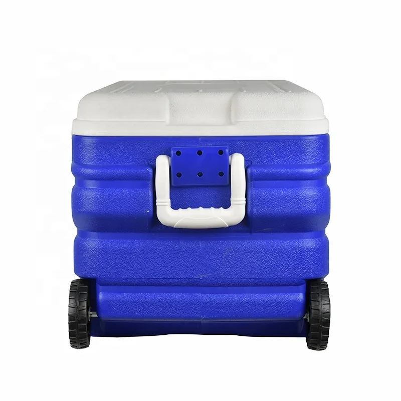 Badu 90L/85QT  High Quality Insulated Rotomolded Outdoor Insulation Cooler Box with Wheels and Handle Traveling Camping Fridge