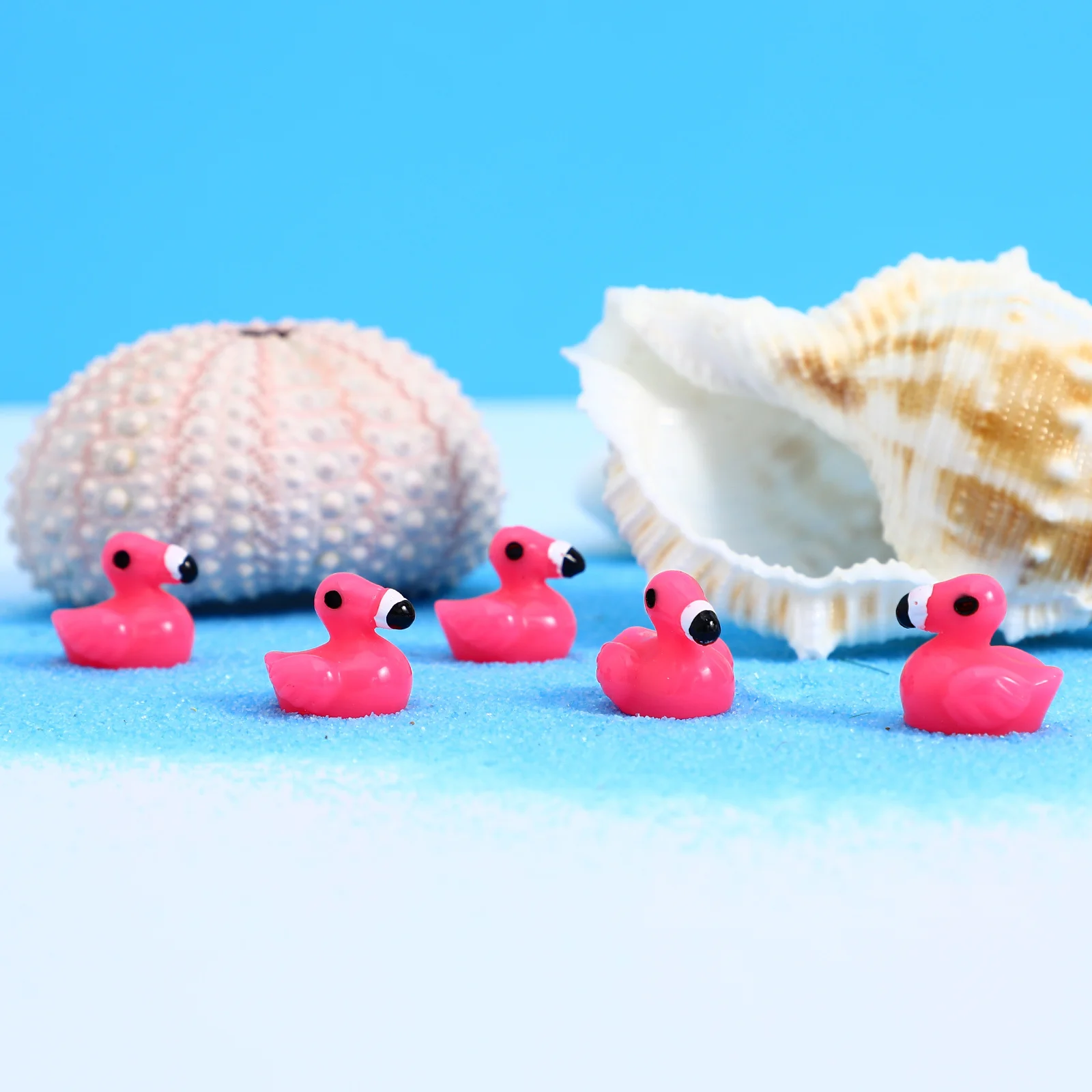 

80Pcs Mini Resin Flamingos Tropical Tiny Flamingo Decor for Mini Garden Desktop Micro Landscape Decoration Tiny Flamingo Decors