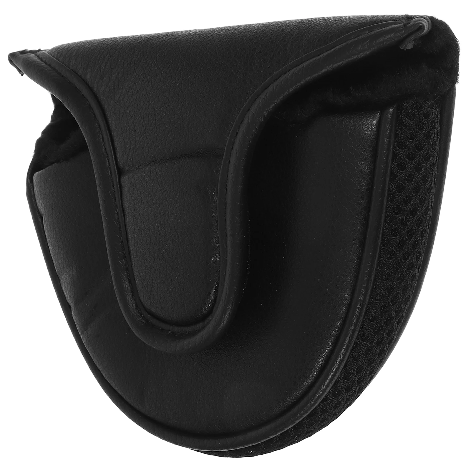 

PU Golf Putter Cover Club Head Sleeve Semi Circle Universal Protector Fits Most Clubs Durable Vibration Reduction