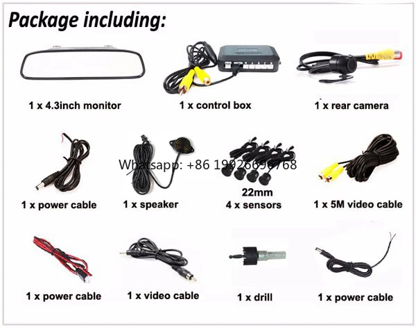 

PZ604 4.3 Inch Mirror Car Reverse Camera and Parking Sensor manufacturer