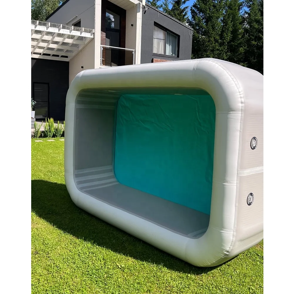 3X2X0.8M Rectangular Inflatable Swimming Pool Outdoor Detachable Portable Inflatable Pool