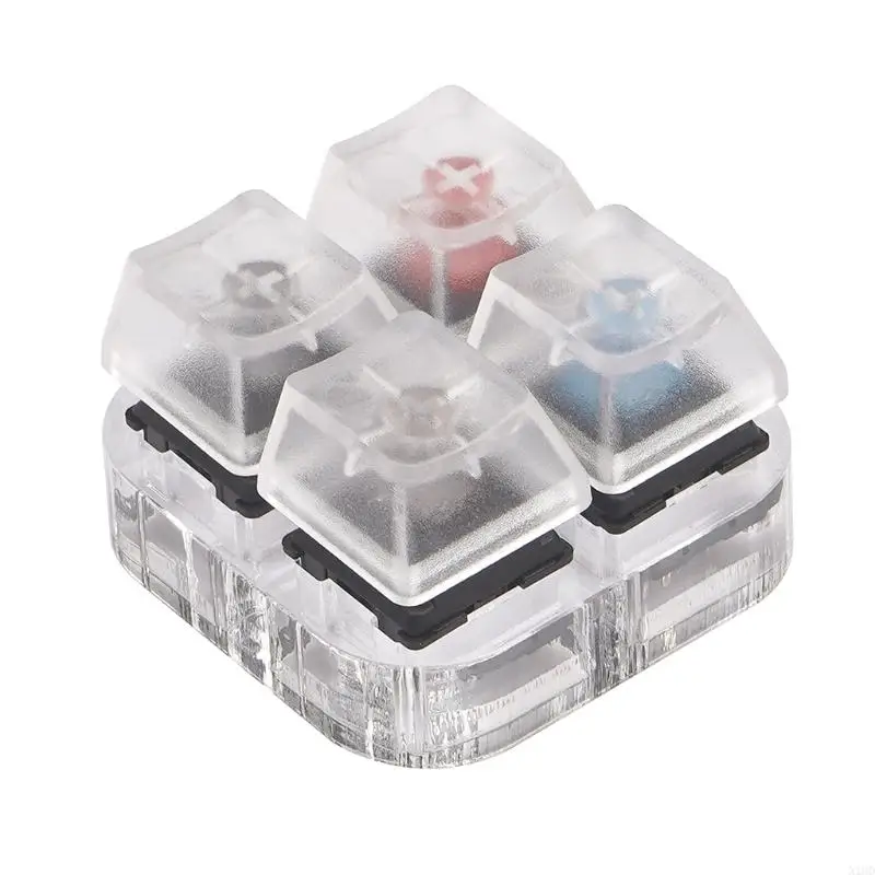 N1HD Tester Cherry MX Kailh Switches Black Red Brown Blue 4 for Key Translucen