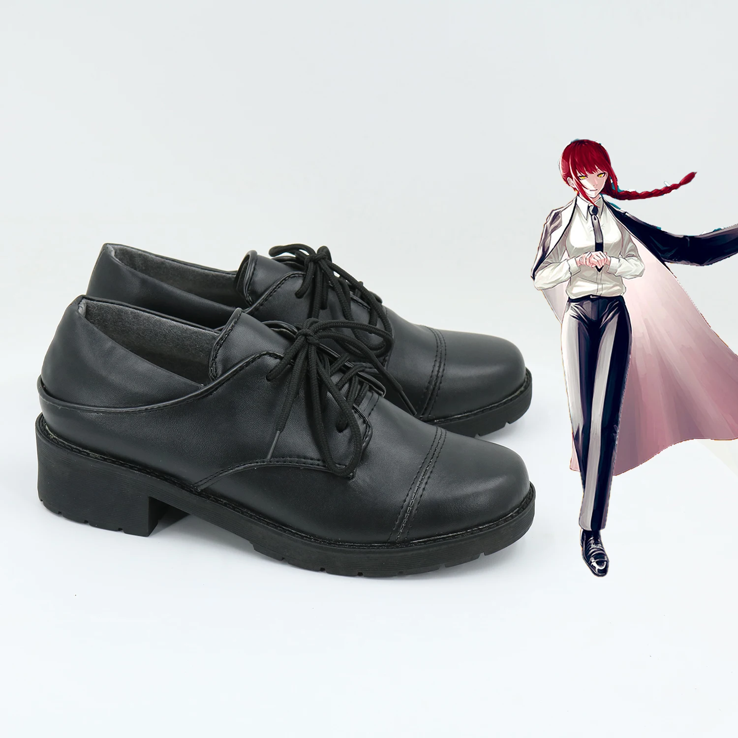 Anime Kettensäge Mann Makima Cosplay Schuhe Stiefel Hallowmas Karneval Party Prop Bühne Schwarze Schuhe