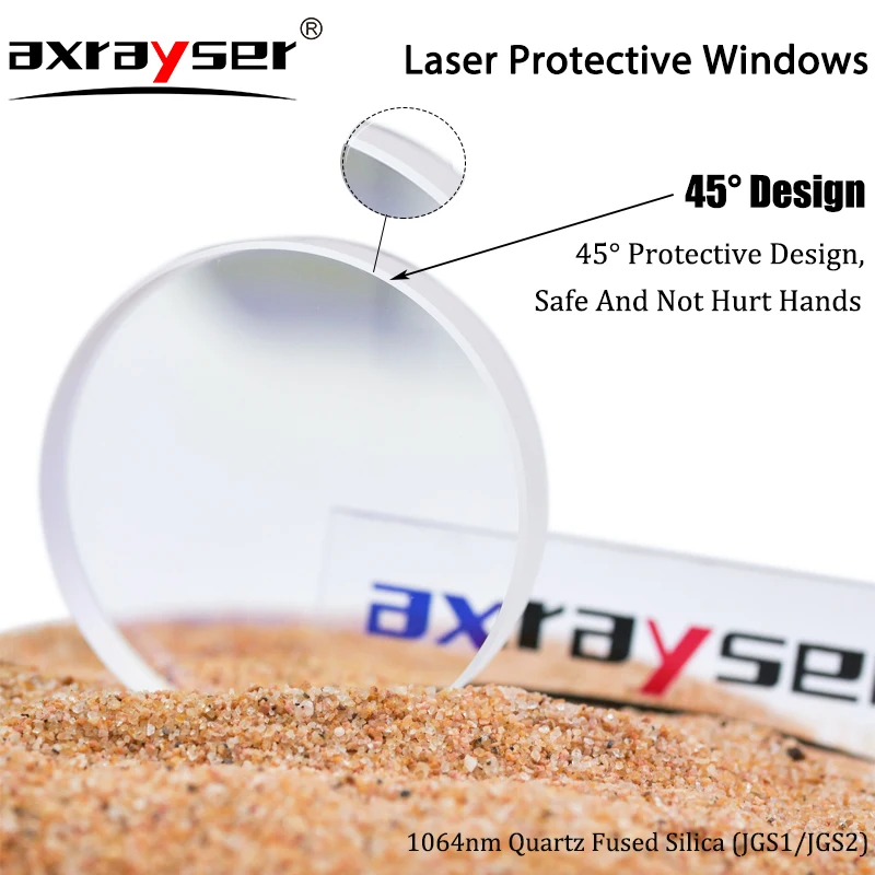 Imagem -02 - Janelas Protetoras da Soldadura do Laser Lente Ótica Wsx Qilin Hanwei Peças da Cabeça da Máquina 18x2 20x2 20x2 20x3 20x4 mm 1064nm