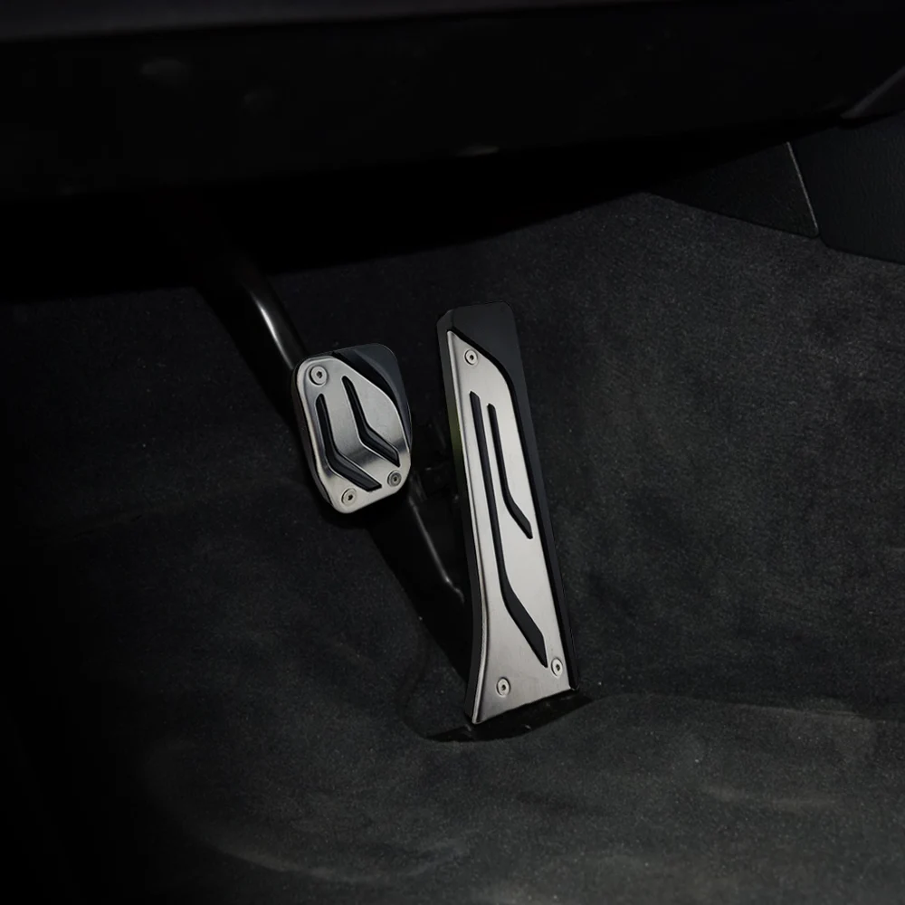 Auto Brems Gaspedal Zubehör Gas Bremspedal Pads für BMW M2 M3 M4 M5 M6 i3 i8 16-17 Rutschfeste Pedalabdeckungen Edelstahl – Detail 4