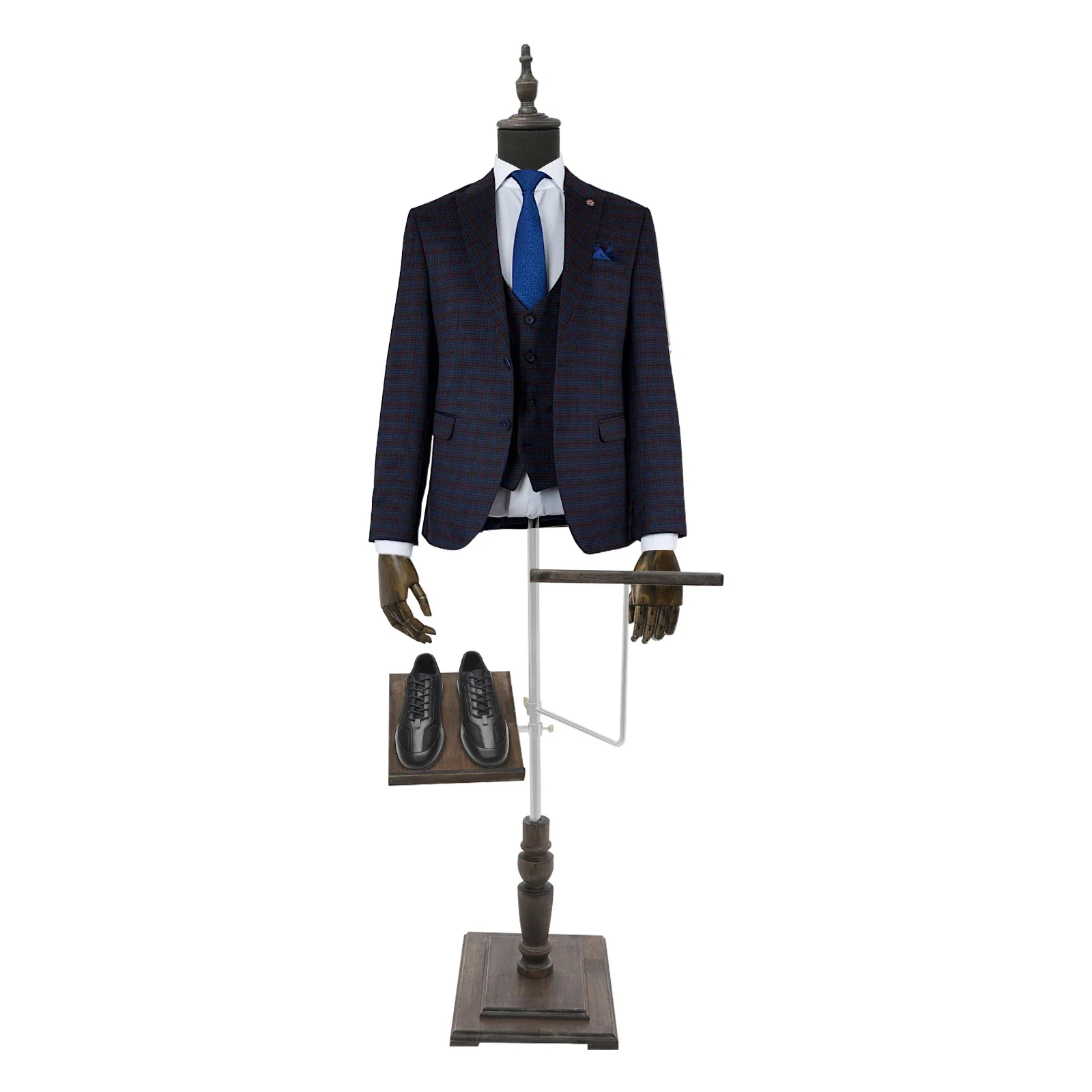 

Male Dress Form,Male Mannequin Torso Mannequin Display Stand with Metal Stand,Adjustable Height Clothing Display Racks