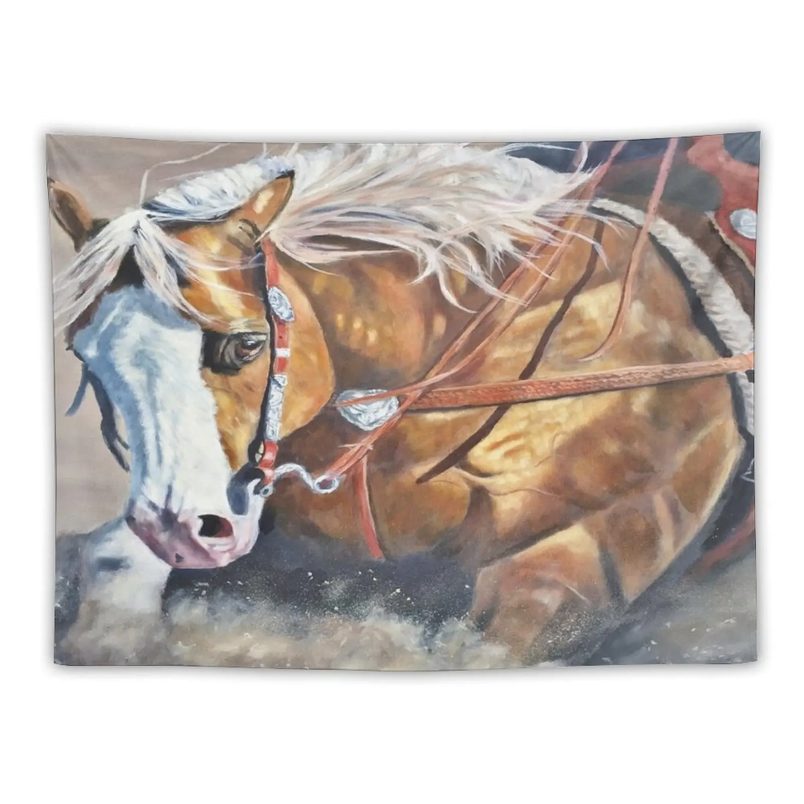 Reining Horse Tapestry Decoration Aesthetic Wall Coverings Tapestry