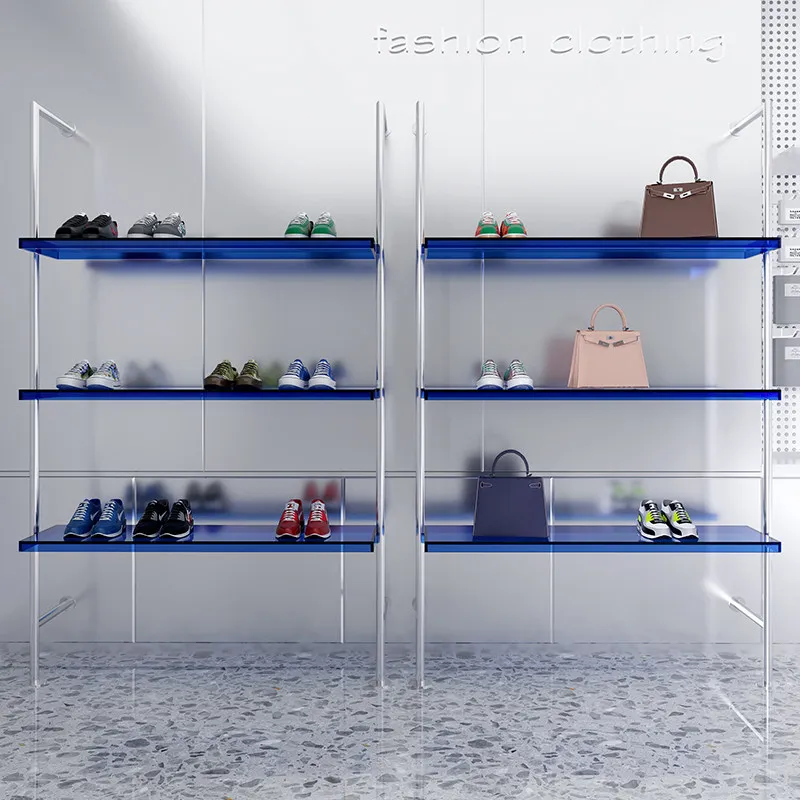 

Shoe store shoe rack display rack clothing store shoe bag display cabinet multi-purpose storage rack boutique display shelf