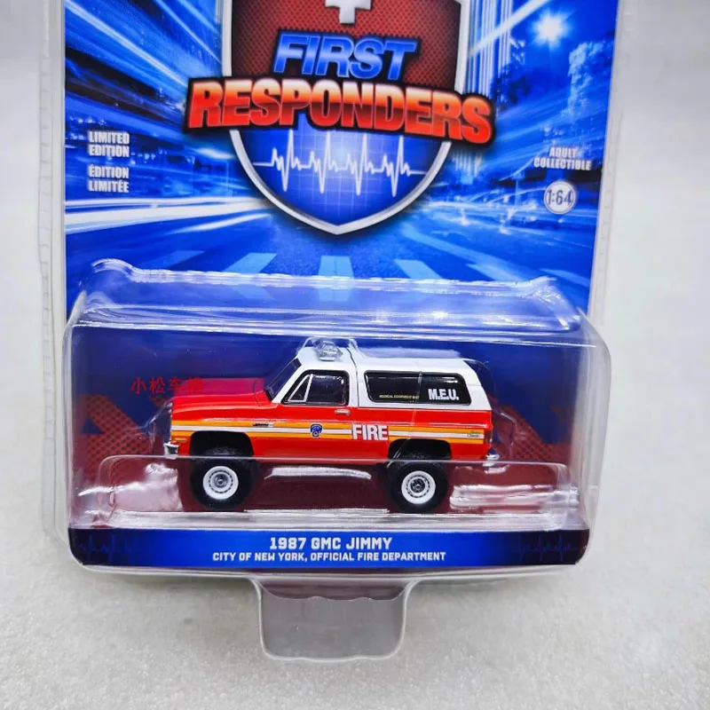 

Литой под давлением Greenlight, масштаб 1:64, 1987, GMC, сплав Джимми, имитация модели автомобиля, статическая коллекция, украшенные праздничные игрушки, сувенирный подарок