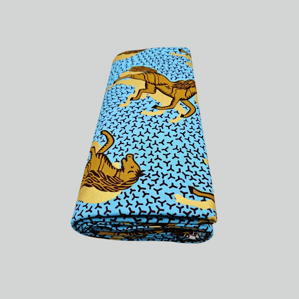 Goldener Baumwoll-Wachsdruckstoff, echter niederländischer Wachsstoff aus goldenem Satin, zum Nähen von Kleidung, Kleidern, Taschen, DIY-Bastelarbeiten – Detail 9