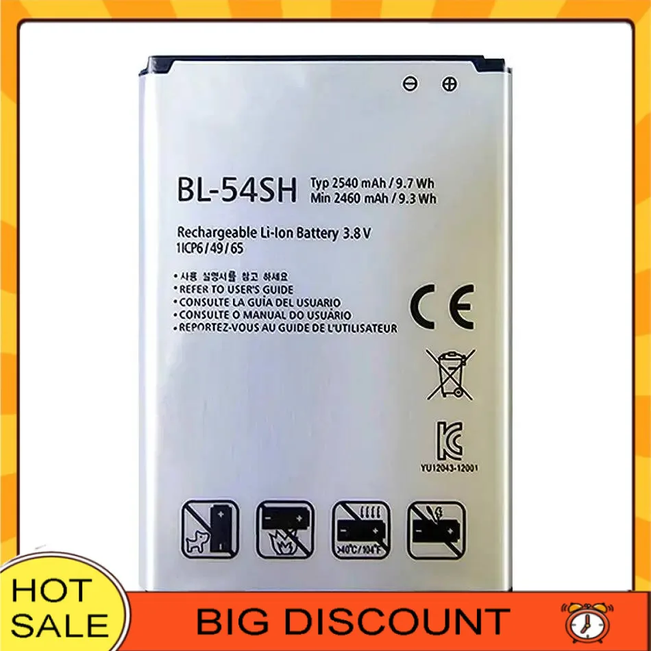 Аккумулятор BL-54SH 2540 мАч для LG Optimus G3 Beat Mini G3s G3c B2MINI D724 D725 D728 D729 D722 D22 F7 Lte III 3 F260 F260S F260K Аккумулятор BL-54SH 2540 мАч для LG Optimus G3 Beat Mini G3s G3c B2MINI D724 D725 D728 D729 D722 D22 F7 Lte III 3 F260 F260S F260K