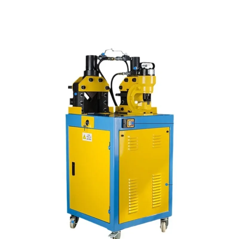 Multifunctional hydraulic flange angle steel  iron processing machine Three-in-one punching  Cutting Chamfering punching