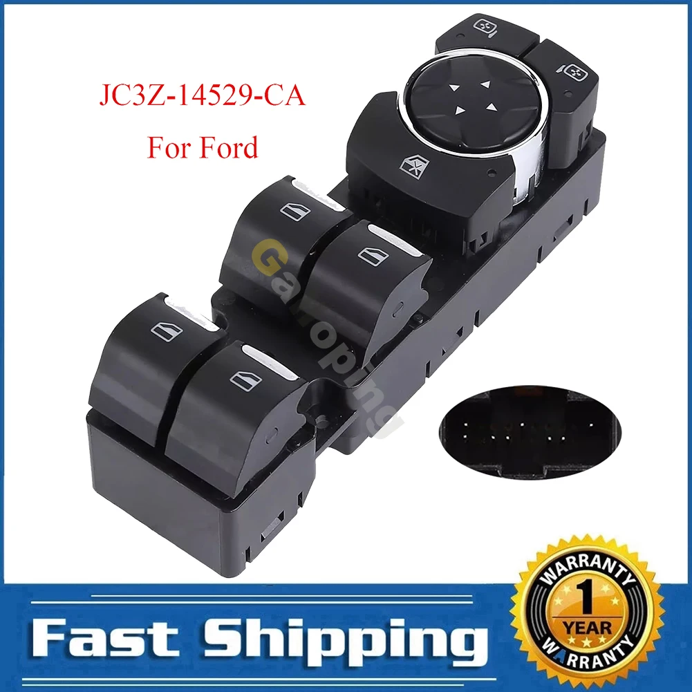 For Ford F-Series Super Duty 2018 2019 2020 2021 2022 Electric Power Master Window Switch Control Regulator Button JC3Z-14529-CA