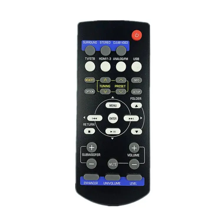 New Remote Control For Yamaha SR-301 NS-BR301 YHT-S401 YHT-S401BL YHTS401 YHTS401BL Home Theater Speaker