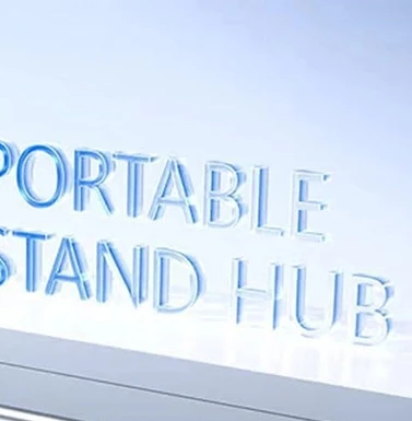 

8-in-1 USB-C Laptop Stand With Docking Station Universal USB C Dock Tablet Stand Foldable Type-C Hubs Adapter Plug Play