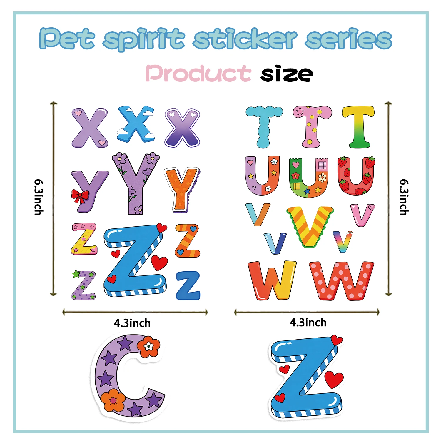 8/24/32 pçs abc inglês carta dos desenhos animados adesivos geladeira brinquedos educativos das crianças presentes de natal à prova dwaterproof água pvc