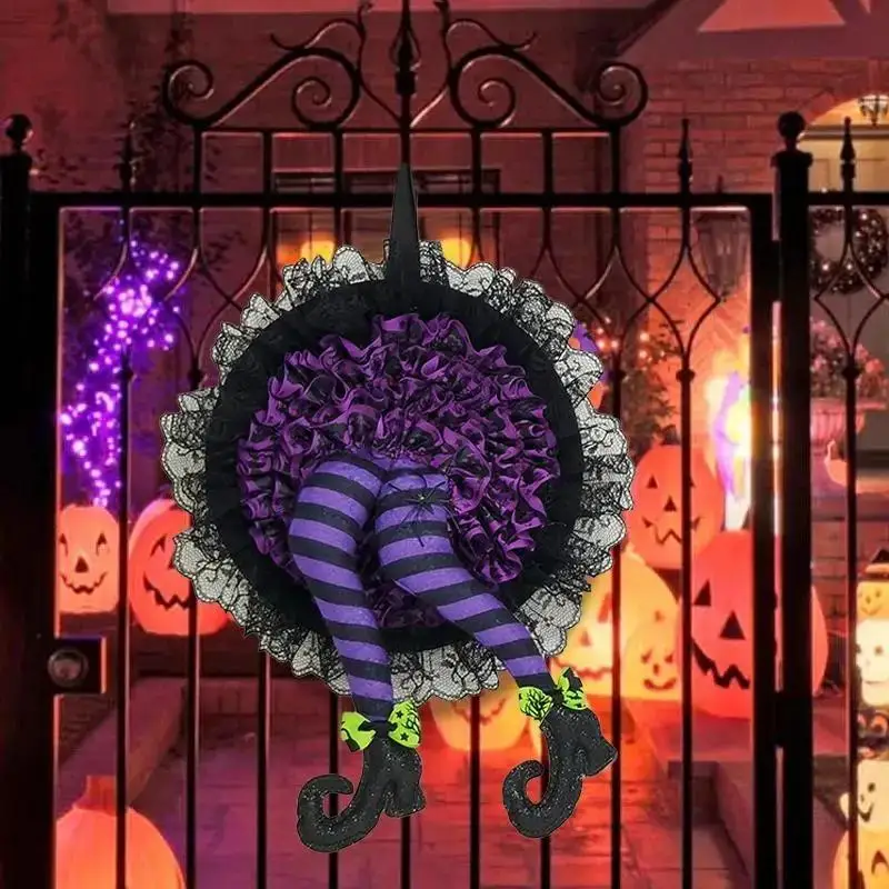 Halloween Kranz Hexe Bein Ornament Dekoration Requisiten Geist Festival Party Veranstaltungsort Kreative Eingang Kränze Halloween Dekoration