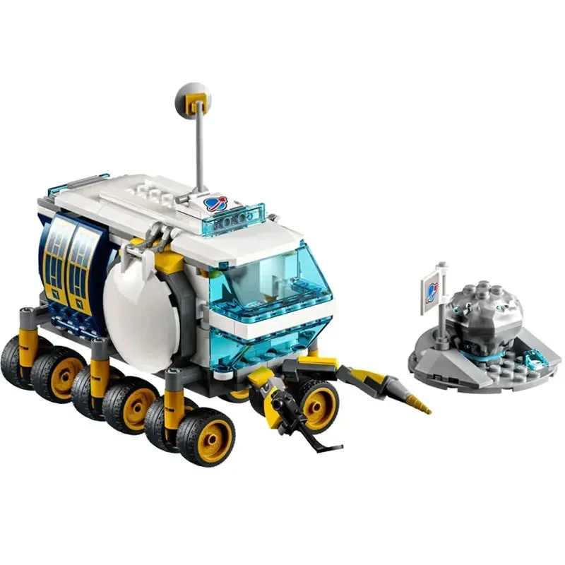 343Pcs Lunar Roving Vehicle Model Building Blocks Compatible 60348 City Bricks DIY Toys for Children Christmas Birthday Gifts