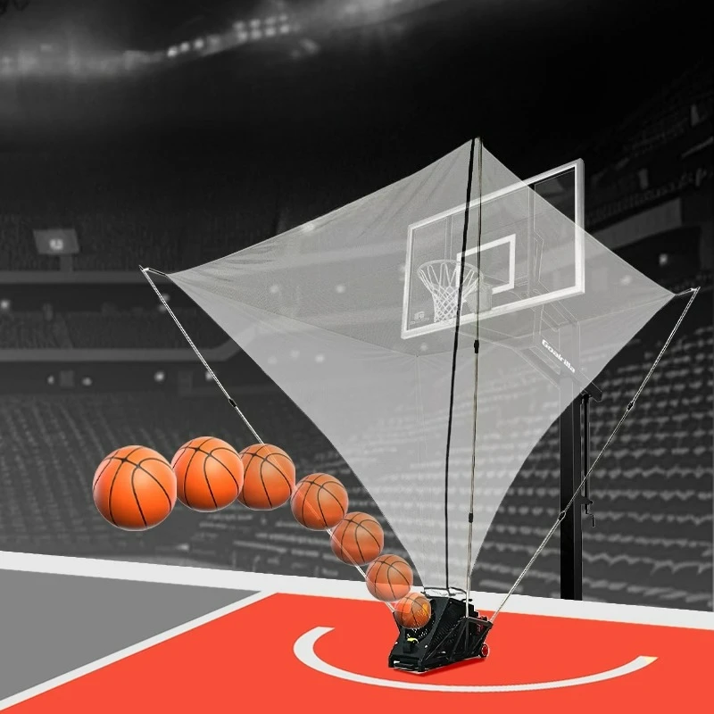 Basketball service machine, fully automatic, shooting training machine, portable vehicle, adjustable angle, wireless charging